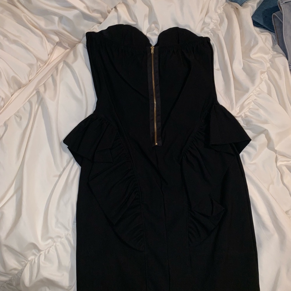 Arden B Little Black Silhouette Mini Dress - Picture 7 of 8